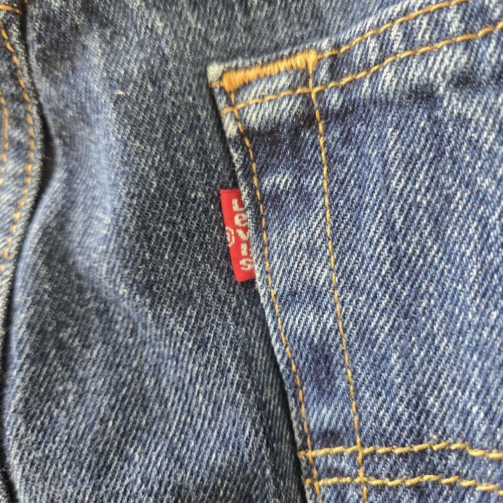 Levi's 501 Original Fit Jeans Mens 36x30 Blue Denim Button Fly Straight Leg - Picture 9 of 9